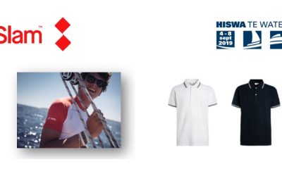 Slam Official Clothing Partner van de HISWA te water